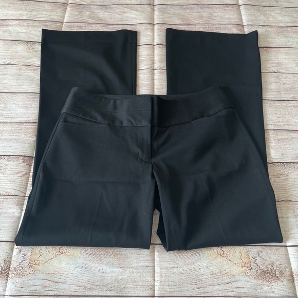 Express brand, Editor flared leg pants in black, size 4S - Picture 3 of 7